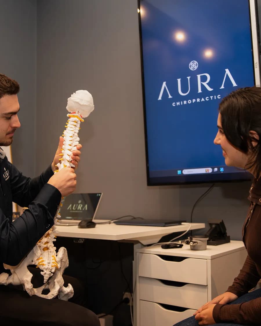 A nervous system examination at Aura Chiropractic in Toorak